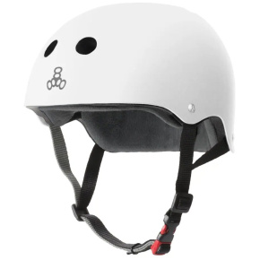 Helm Triple Eight Certified Sweatsaver XS-S White Rubber