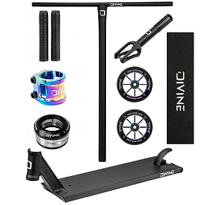 Freestyle-Scooter Custom Divine Street 6" 560 mm Schwarz