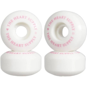 Heart Supply Clean Heart Rollen für Skateboards 4er-Pack (51mm|Weiß/Rosa)
