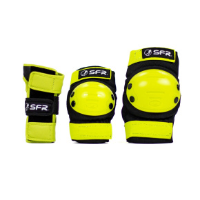 SFR Youth Ramp Triple Pad Set - Schwarz / Limette - Medium SFR Youth Ramp Triple Pad Set - Schwarz / Limette - Medium