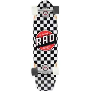 Longboard RAD Retro Roller Cruiser 28" Schachbrettmuster