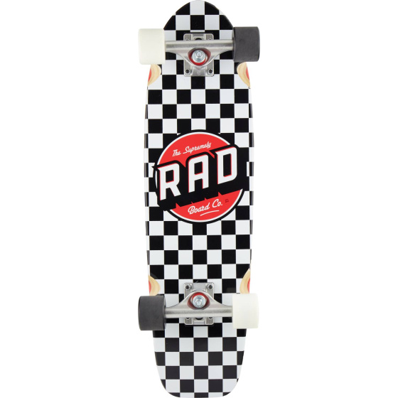 Longboard RAD Retro Roller Cruiser 28" Schachbrettmuster