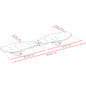 Waveboard Street Surfing WAVE RIDER Abstrakt, Holz