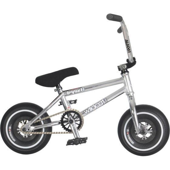 Mini BMX Wildcat Joker Original 2C Silber ohne Bremsen