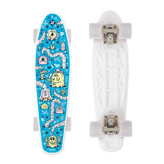 Skateboard FIZZ FUN BOARD Alarm Blau 2020