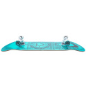 Skateboard Blaupause Zuhause Herz 8.25" Schwarz/Türkis