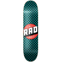 RAD Checker Skateboard Deck (7.75"|Schwarz/Türkis)