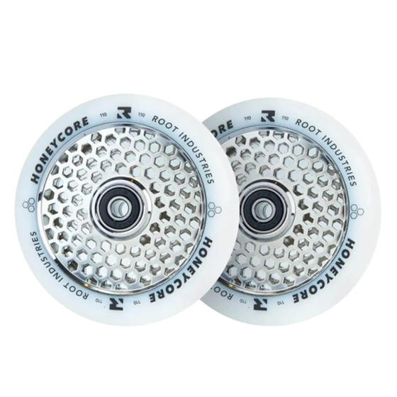 Root Industries Honeycore White 110mm Rollen 2 Stück Mirror