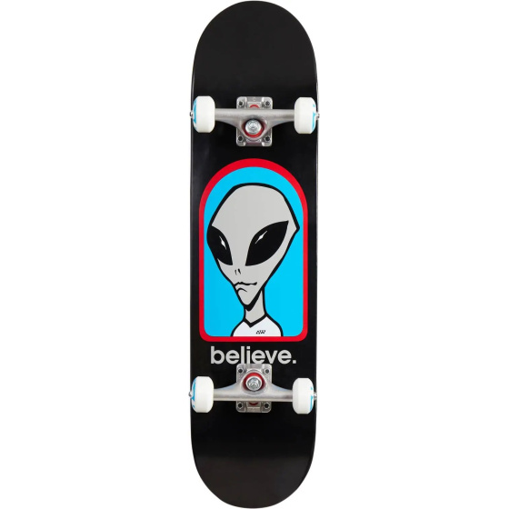 Alien Workshop Believe Skateboard Komplet (7.75"|Schwarz/Blau/Grau)