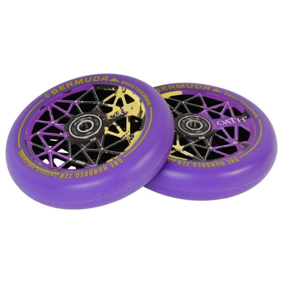 Oath Bermuda Rollen 110mm Schwarz/Lila/Gelb 2 Stück