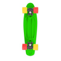 Skateboard FIZZ BOARD Grün, Rot-Gelb PU, grün