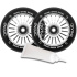 Set 2 Stück Divine 110 mm Turbo Silber Rollen + Divine Öl für Lager