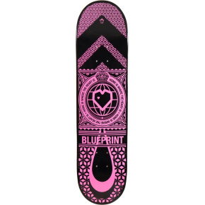Blueprint Home Heart Skateboard Deck (7.875"|Schwarz/Rosa) Blueprint Home Heart Skateboard Deck (7.875"|Schwarz/Rosa)