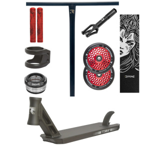 Stunt-Scooter Custom Root Titanium schwarz