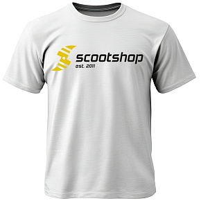 Scootshop Logo T-Shirt weiß
