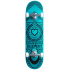 Skateboard Blaupause Zuhause Herz 8.25" Schwarz/Türkis