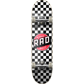 Skateboard RAD Checkers 8" Checkers Schwarz