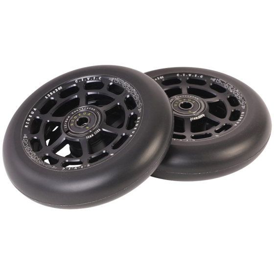 UrbanArtt Civic Rollen 125x30mm Schwarz/Schwarz 2 Stück