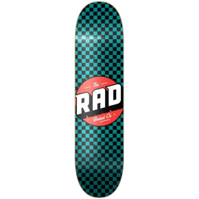 RAD Checker Skateboard Deck (8.375"|Schwarz/Türkis) RAD Checker Skateboard Deck (8.375"|Schwarz/Türkis)