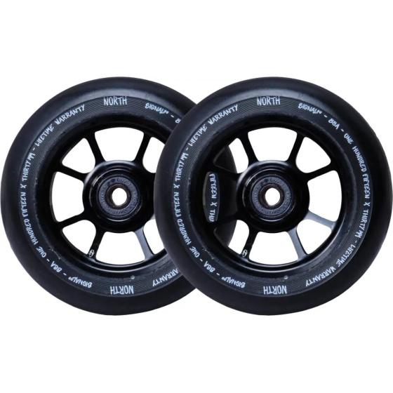 North Signal Räder 110x30mm Matte Black 2 Stück