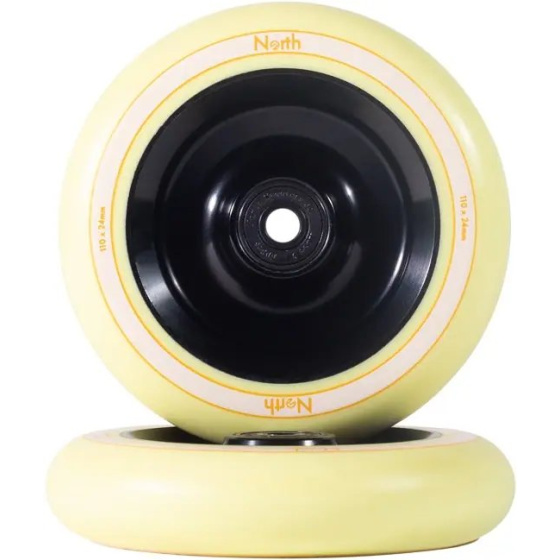 North Fullcore Rollen 110x24mm Matte Black/Cream 2 Stück