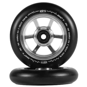 North Signal V2 Rollen 110x24mm Silber/Schwarz Pu