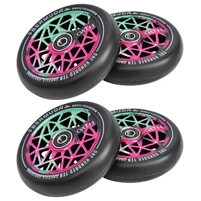 Verpackung 1+1 Rollen Oath Bermuda 110mm Grün/Pink/Schwarz 4 Stück
