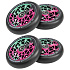 Verpackung 1+1 Rollen Oath Bermuda 110mm Grün/Pink/Schwarz 4 Stück