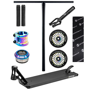 Freestyle-Scooter Custom Divine Street 6" 580 mm Forget Schwarz