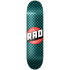 RAD Checker Skateboard Deck (8.125"|Schwarz/Türkis)
