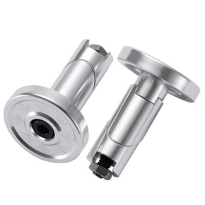 Blunt Endstücke Aluminium Chrom