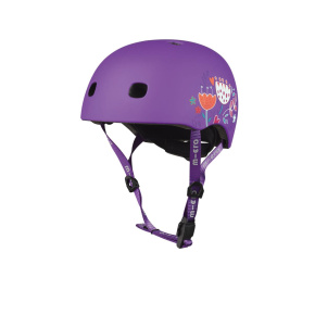 Helm Micro LED Floral purple M (52-56 cm)