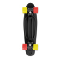 Skateboard FIZZ BOARD Schwarz, Rot-Gelb PU, schwarz