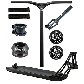 Freestyle-Scooter Custom Ethic × Divine Park – 460 × 130 mm / 110 × 24 mm / IHC – schwarz