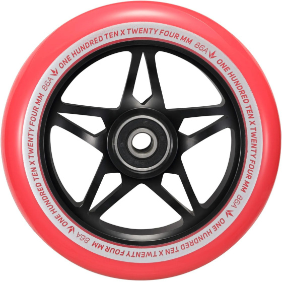 Blunt S3 Rolle 110mm Schwarz Rot