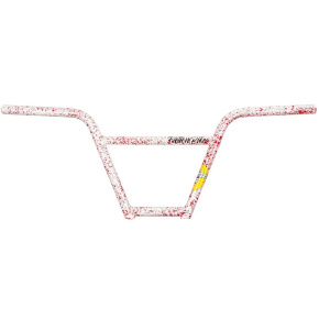 Fiction Monkey 4-teiliger BMX Lenker (9.5"|Psycho Weiß/Rot Splatter)