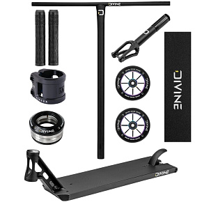 Stunt-Scooter Custom Divine Street 6" Schwarz