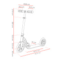 Street Surfing Scooter URBAN XPS Schwarz Silber