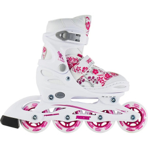 Roces Compy 8.0 Inlineskates Mädchen (Weiß/Violett|38-41)