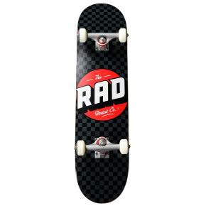 RAD Checkers Progressive Skateboard Komplet (8"|Schwarz/Grau) RAD Checkers Progressive Skateboard Komplet (8"|Schwarz/Grau)
