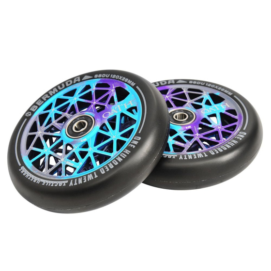 Oath Bermuda Rollen 120mm Blau/Lila/Titanium 2 Stück
