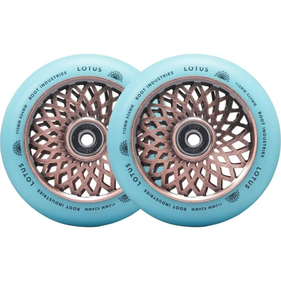 Root Lotus Rollen 110x24mm Kupfer/Isotop 2Stk