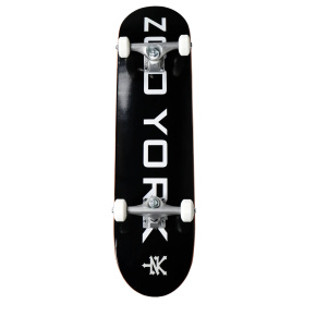 Zoo York Logo Block Complete Skateboard (8" | Schwarz/Weiß)