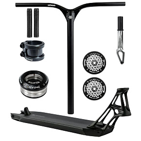 Freestyle-Scooter Custom Ethic × Divine Park – 460 × 130 mm / 110 × 24 mm / IHC – schwarz
