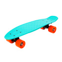 Skateboard FIZZ BOARD Blau, Orange PU, blau