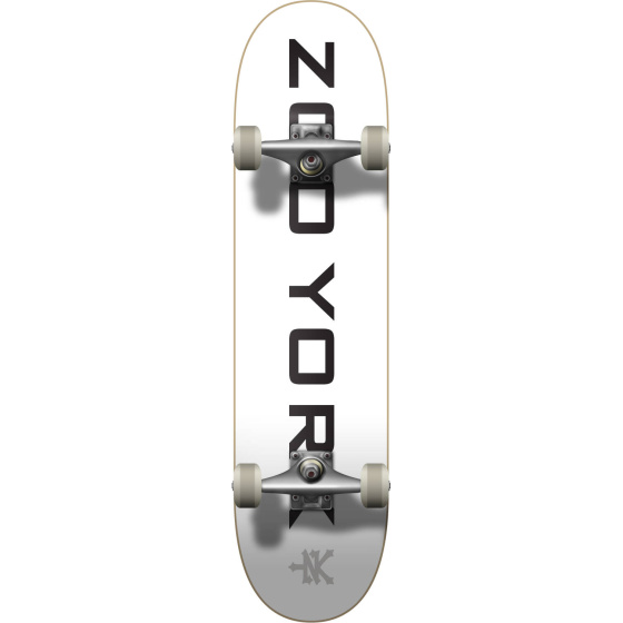 Skateboard Zoo York Logo Block 7.75" Weiß
