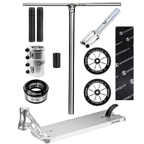 Stunt-Scooter Custom Divine Street 6" 580 mm silber