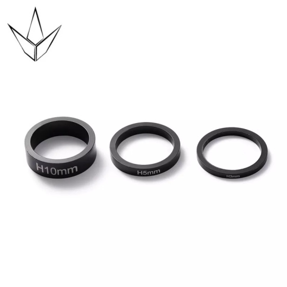 Set Headset Spacer Blunt Schwarz