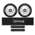 Set 2 Stück Divine 110 mm Turbo Rollen silber + Divine Griptape + Divine Griffe