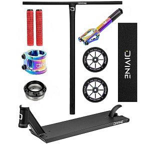 Freestyle-Scooter Custom Divine Street 6" 560 mm Schwarz